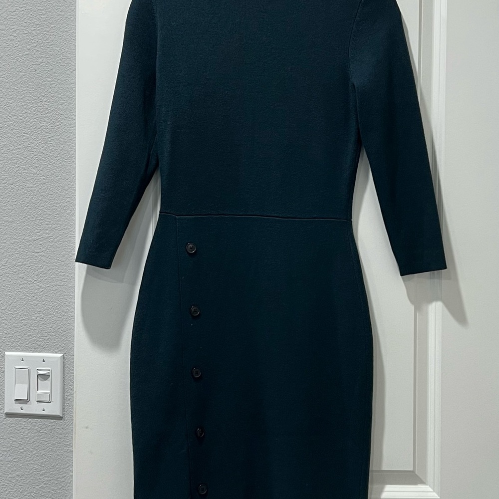 Ann Taylor teal 3/4 Sleeve Sheath Dress